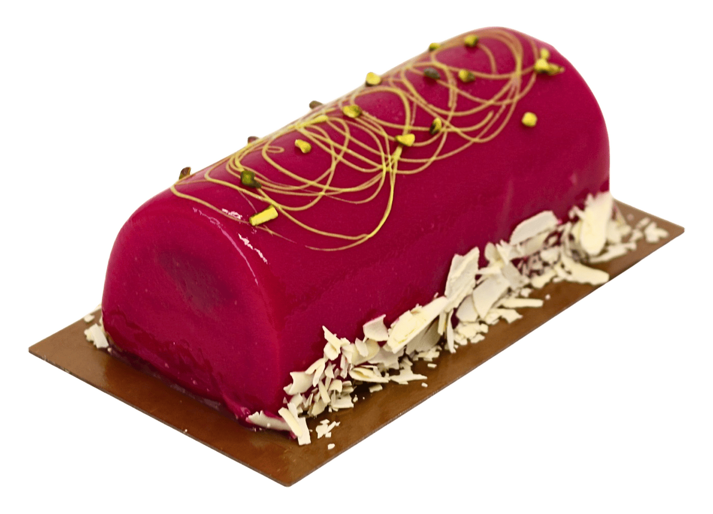 Bûche Pistache Framboise 7po Raspberry Pistachio Log