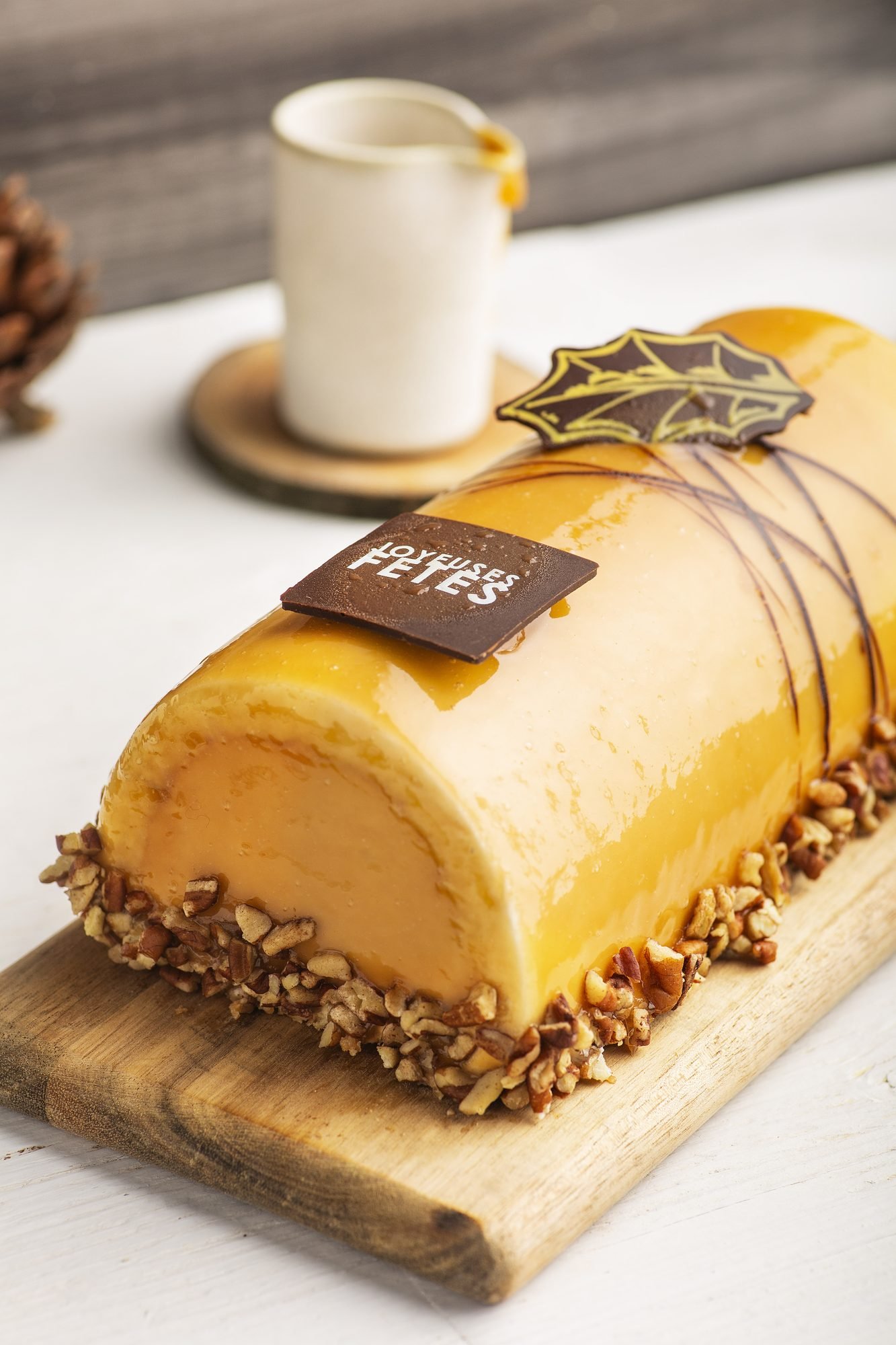 Bûche glacée prête à servir