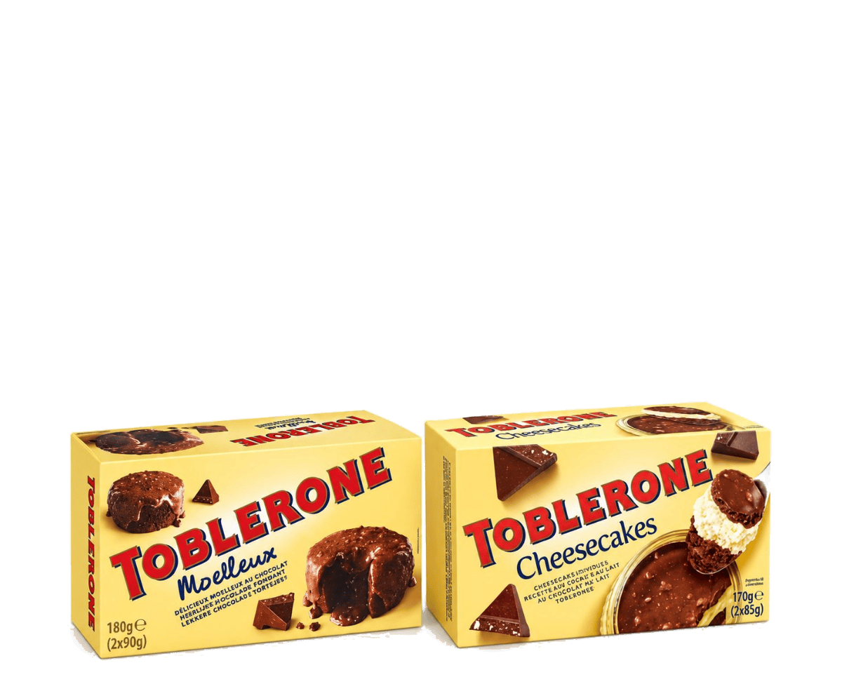 Toblerone moelleux et cheesecakes